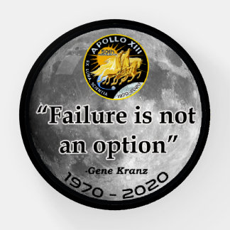 Apollo 13 - Failure Is Not An Option Paperweight