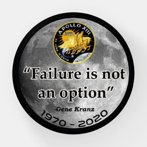 Apollo 13 _ Failure Is Not An Option Paperweight