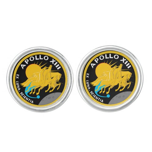 Apollo 13 NASA Mission Patch Logo Cufflinks