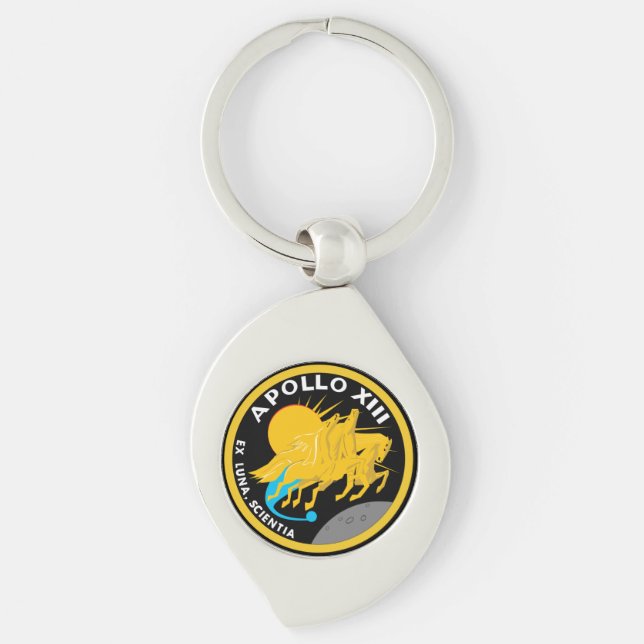Apollo 13 NASA Mission Patch Logo Keychain (Front)