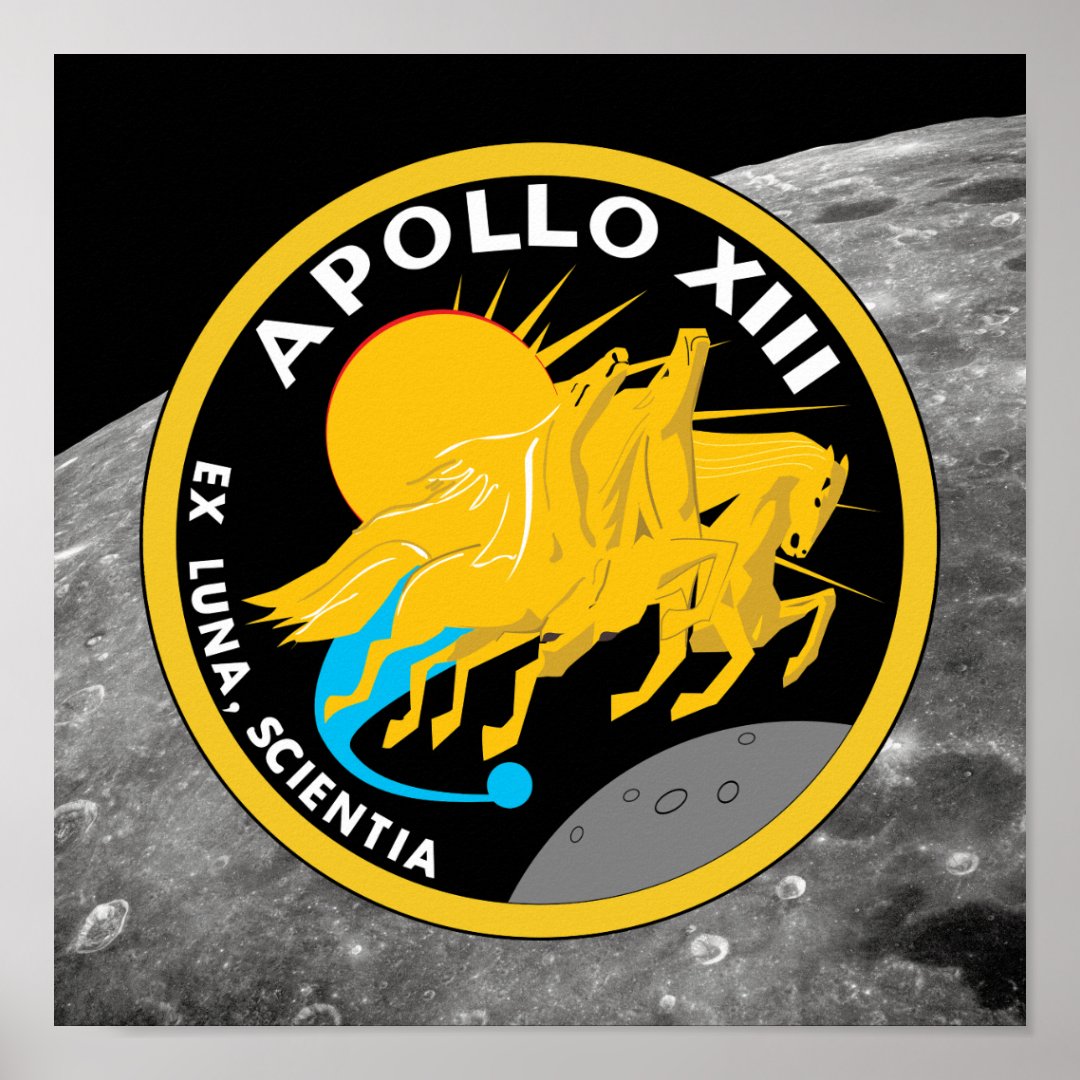 Apollo 13 NASA Mission Patch Logo Poster | Zazzle