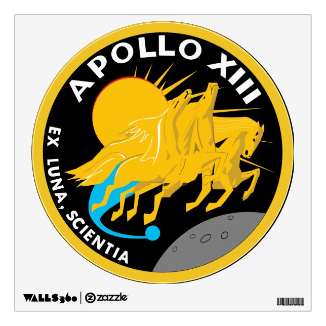 Apollo 13 NASA Mission Patch Logo Wall Sticker (Front)
