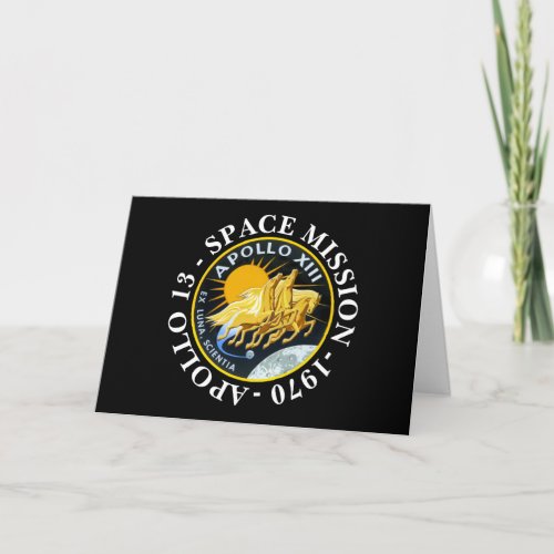 Apollo 13 Space Mission 1970 Insignia Card