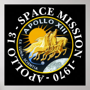 Apollo 13 Space Mission 1970 Insignia Poster