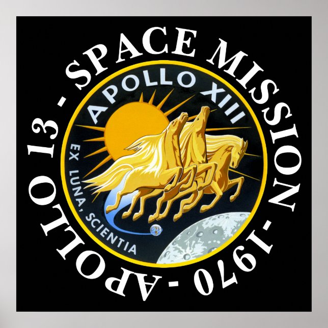 Apollo 13 Space Mission 1970 Insignia Poster (Front)