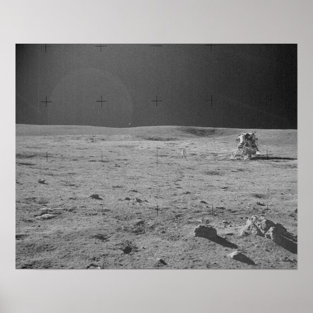 Apollo 14 Astronaut & Lunar Module Poster (Front)