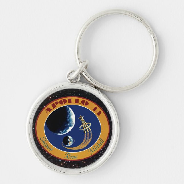 Apollo 14 NASA Mission Patch Logo Keychain (Front)