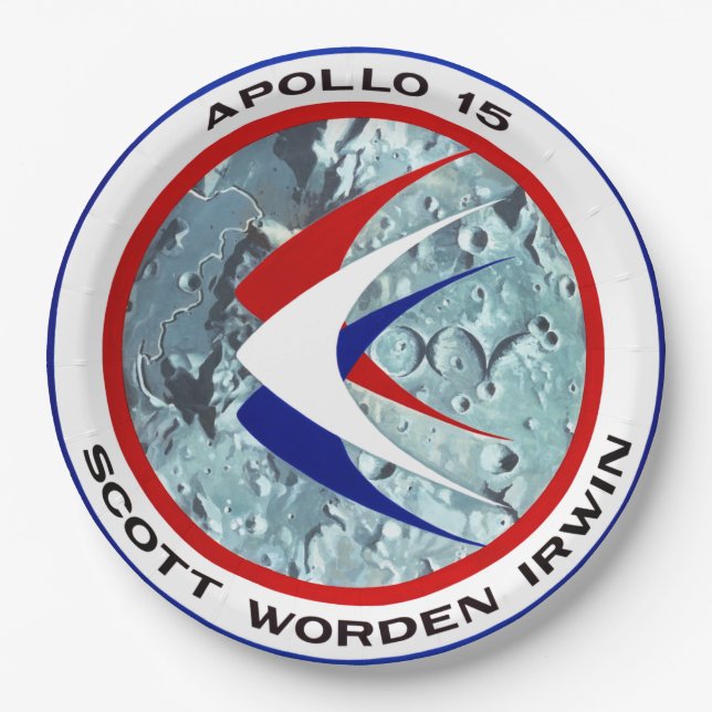 Apollo 15-insignia   paper plates (Front)