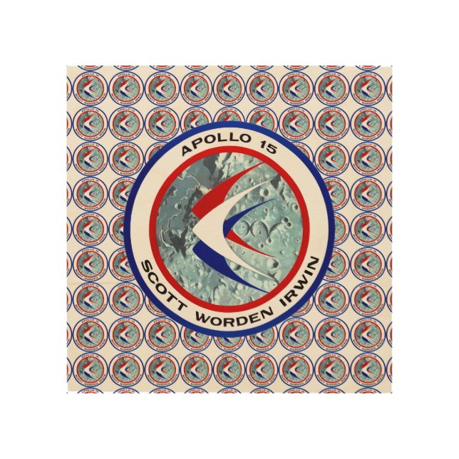 Apollo 15-insignia    wood wall art (Front)