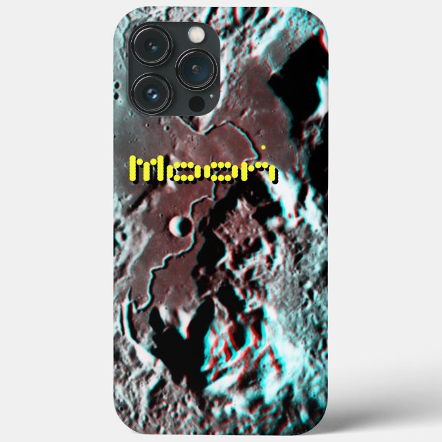 Apollo 15 Landing Site Anaglyph Case-Mate iPhone Case (Back)