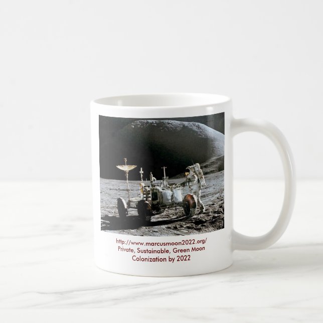 Apollo 15 Lunar Rover - Moon Colony 2022 Coffee Mug (Right)