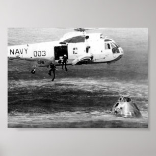 Apollo 15 Splashdown & Recovery Poster