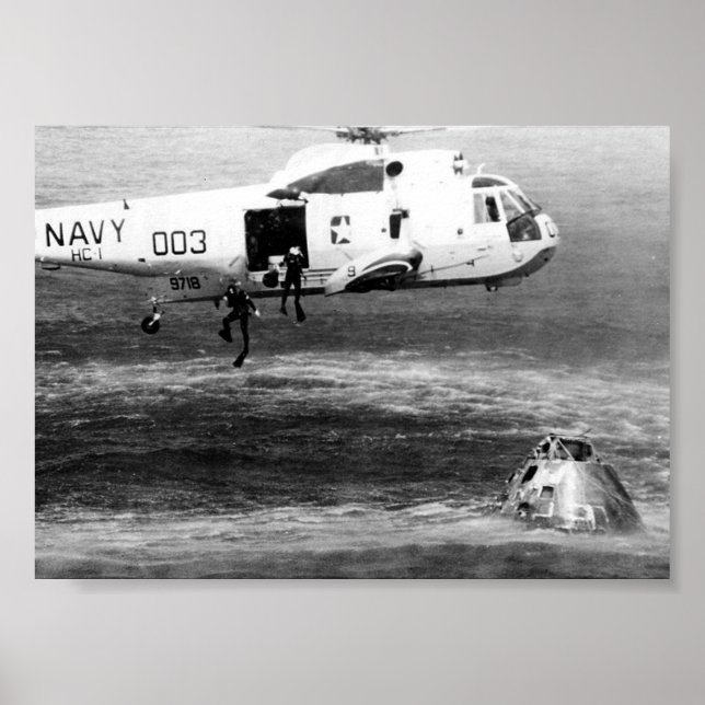 Apollo 15 Splashdown & Recovery Poster (Front)