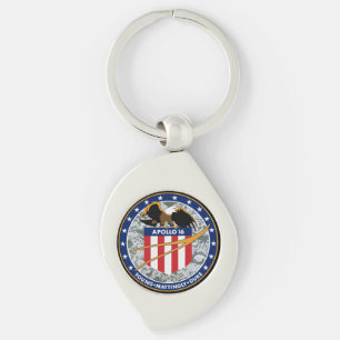 Apollo 16 NASA Mission Patch Logo Keychain