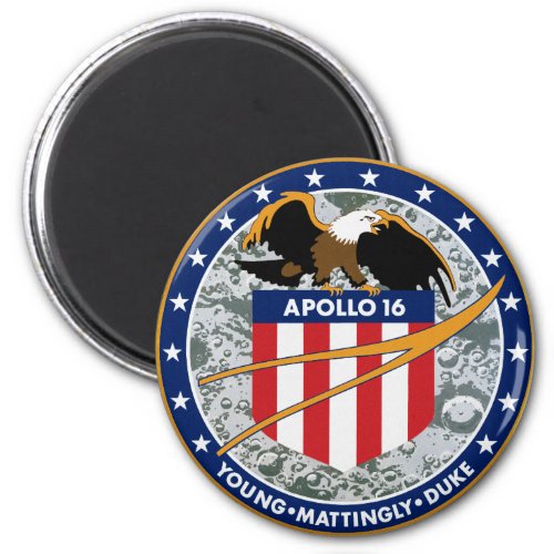 Apollo 16 NASA Mission Patch Logo Magnet