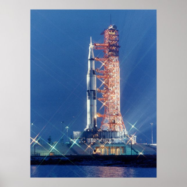 Apollo 16 on the Launch Pad Poster (Front)