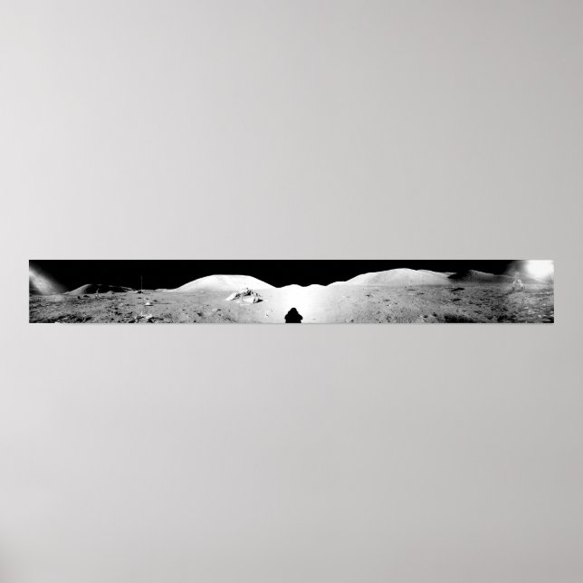 Apollo 17 assembled panorama 2 poster (Front)