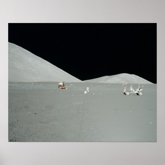 Apollo 17 Landing Site Poster (Front)