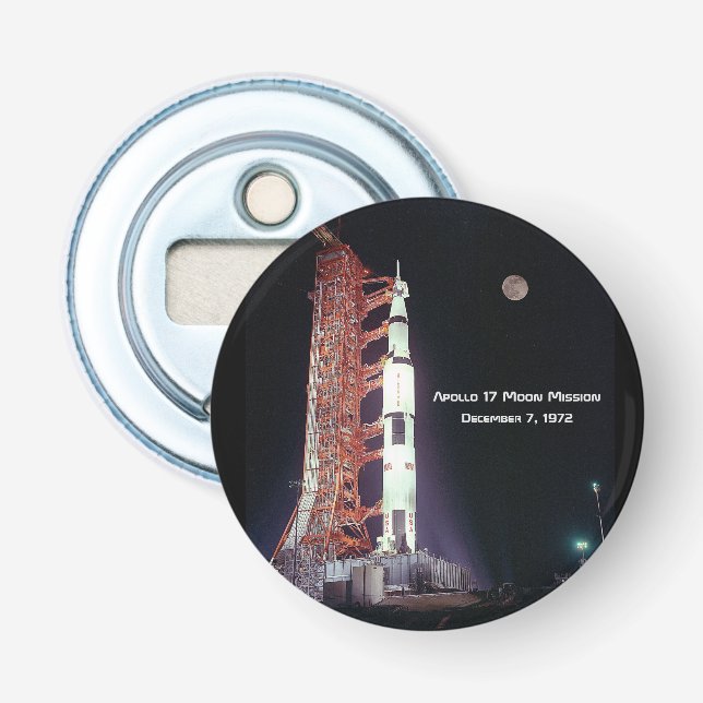Apollo 17 Moon Mission Bottle Opener (Front)