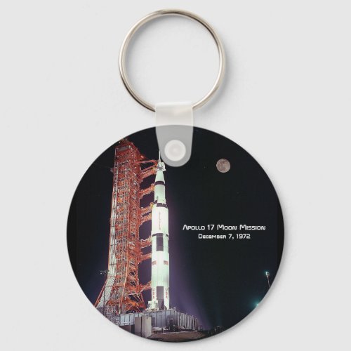 Apollo 17 Moon Mission Keychain