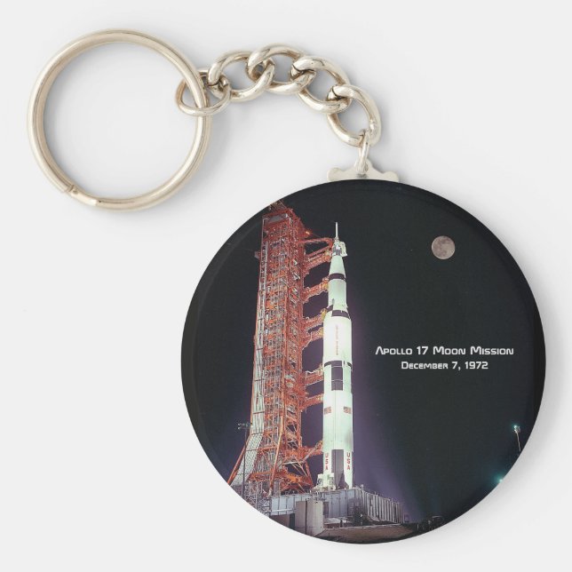 Apollo 17 Moon Mission Keychain (Front)