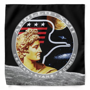 Apollo 17 NASA Mission Patch Logo Bandana