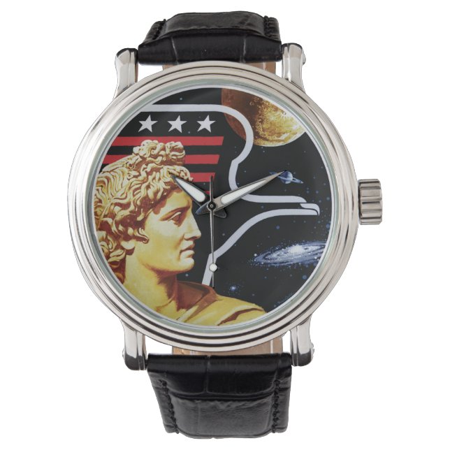 Apollo 17 NASA Mission Patch Logo Watch (Front)