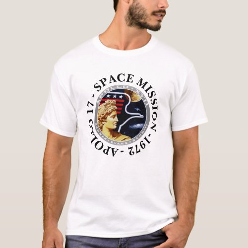 Apollo 17 Space Mission 1972 Insignia T_Shirt
