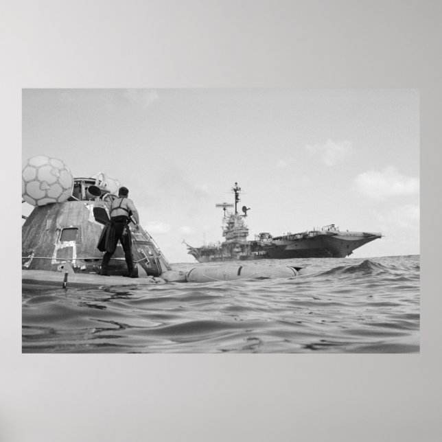 Apollo 17 Splashdown & Recovery Poster (Front)