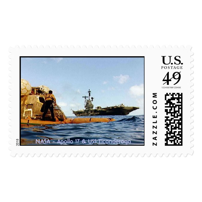 Apollo 17 & USS Ticonderoga Stamps