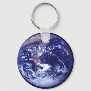 Apollo 17 view of Earth in space Keychain
