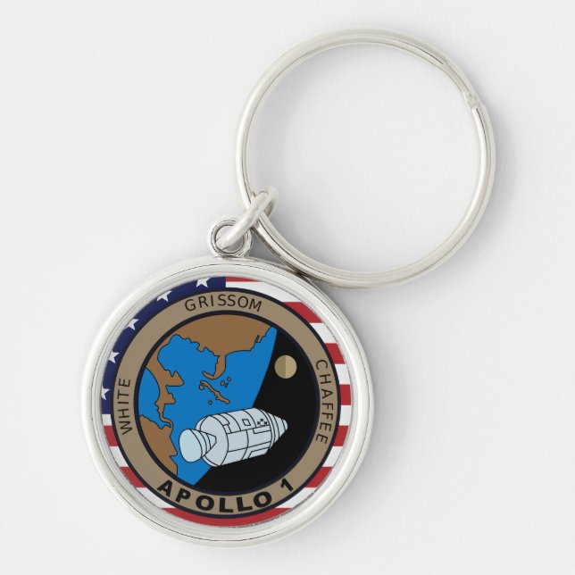 Apollo 1 Mission Patch Logo Keychain (Front)