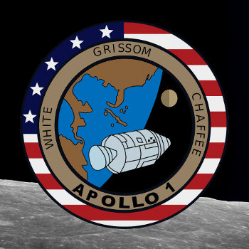 Apollo 1 Mission Patch Logo T-shirt by FinalFrontier at Zazzle