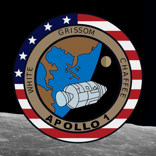Apollo 1 Mission Patch Logo T_Shirt