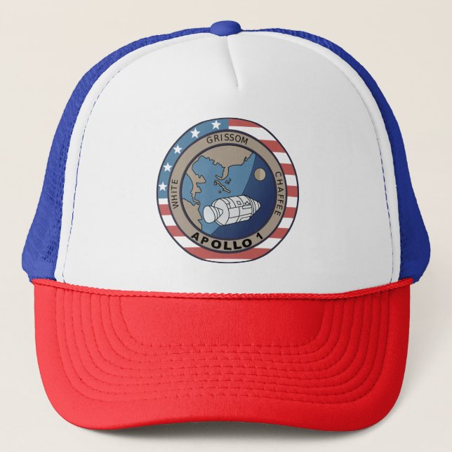 Apollo 1 Mission Patch  Trucker Hat (Front)