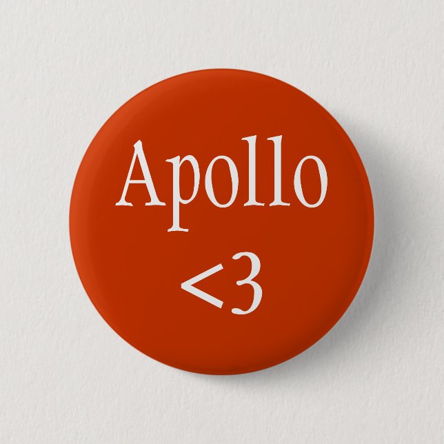Apollo <3 God of the Sun Button (Front)