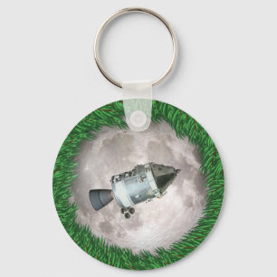 Apollo 8 Christmas Eve Moon Mission Keychain