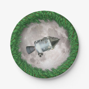 Apollo 8 Christmas Eve Moon Mission Paper Plates