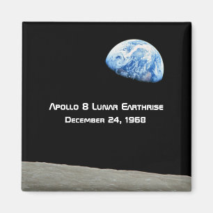 Apollo 8 Lunar Earthrise 50th Anniversary Magnet