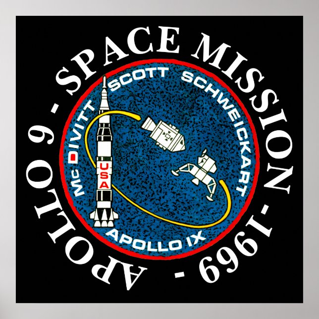 Apollo 9 Space Mission 1969 Insignia Poster (Front)