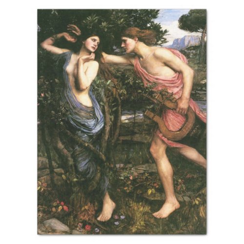 Apollo and Daphne by John William Waterhouse _1908 Tissue Paper