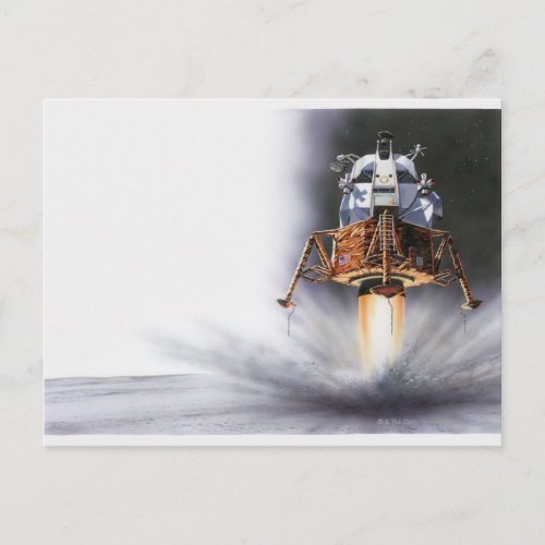 Apollo Eagle Lunar Module Postcard