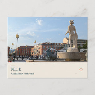 Apollo Fountain at Place Masséna, Nice Postcard