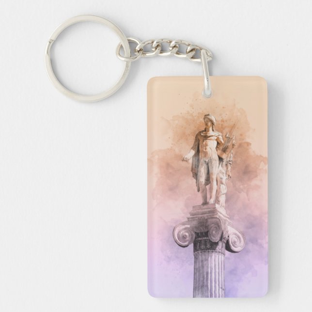 Apollo Greek God Keychain – Mythology Gift for Men (Front)