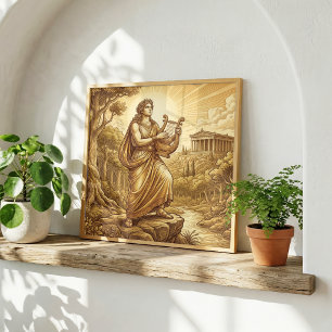 Apollo Greek Mythology Poster