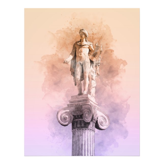 Apollo Greek Statue Fine Art – Classical Sculpture Photo Print (Front)