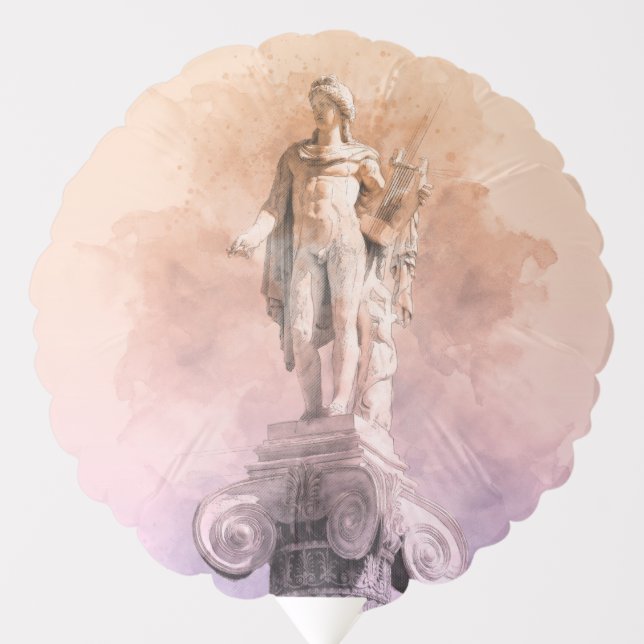 Apollo Greek Statue – Mythology-Themed Helium  Balloon (Front)