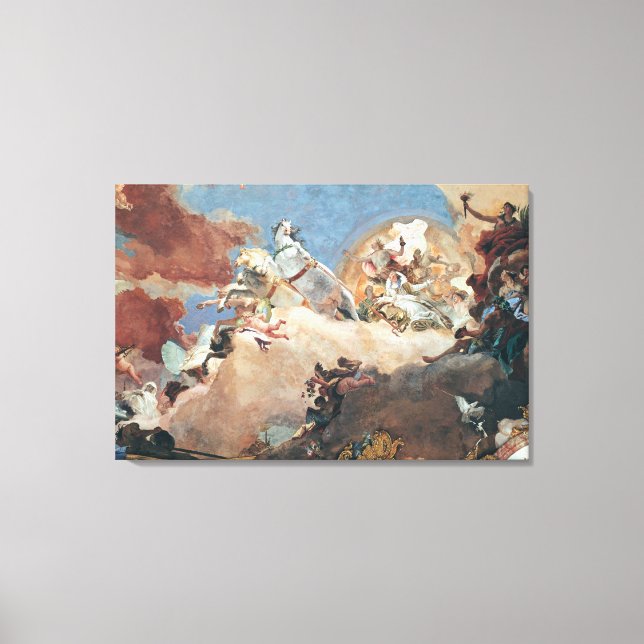 Apollo in his Sun Chariot driving Beatrice I Canvas Print (Front)