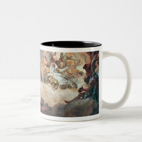 Apollo in his Sun Chariot driving Beatrice I Two_Tone Coffee Mug