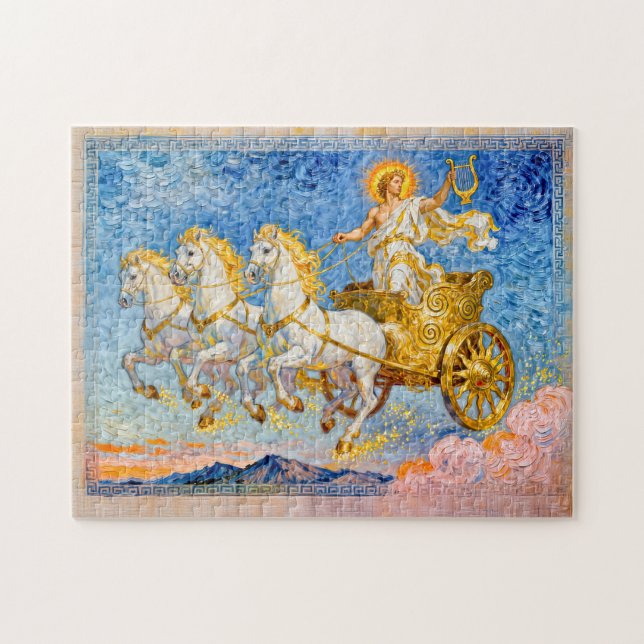 Apollo in Sun Chariot Holding a Golden Harp Jigsaw Puzzle (Horizontal)